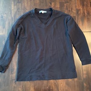 LOFT XSP black v-neck sweatshirt